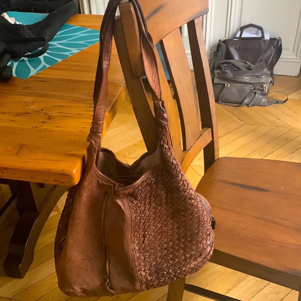 LANGELLOTTI Brown large bag rustic